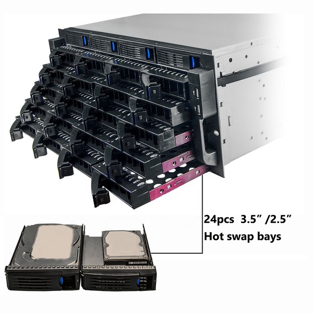 24 Bay Hot Swap 4u Server case 24 Bay Jbod 4u Hot Swap Server Chassis