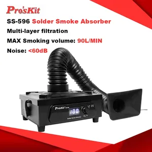Pro'sKit SS-596 Mini Instrumento <span class=keywords><strong>de</strong></span> Purificación Eficiente para Humo, <span class=keywords><strong>Extractor</strong></span> <span class=keywords><strong>de</strong></span> Humo para <span class=keywords><strong>Soldadura</strong></span>, Absorbedor <span class=keywords><strong>de</strong></span> Humo ESD - Product Image 1