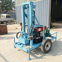 Machine de forage de puits d'eau portable pour usage agricole et domestique, foreuse mobile de puits