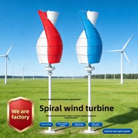 Éolienne hélicoïdale Lingfengda 300W |   Micro-vent |   Mini-générateur solaire modèle Chine 300W avec contrôleur et bride