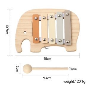 <span class=keywords><strong>Xylophone</strong></span> <span class=keywords><strong>en</strong></span> métal Glockenspiel 5 tons de haute qualité, instruments de percussion Orff pour enfants, <span class=keywords><strong>xylophone</strong></span> <span class=keywords><strong>en</strong></span> <span class=keywords><strong>bois</strong></span> OEM pour bébés - Product Image 6
