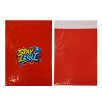 Enveloppes d'expédition imperméables personnalisées en polyéthylène imprimé, auto-adhésives, pour foulards en cachemire et accessoires tricotés, vente en gros