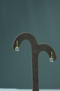 Boucles d'oreilles en or blanc et or rose plaqué 18 carats/14 carats avec diamants certifiés IGI, style tendance pour les mariages, les fêtes et les cadeaux - Product Image 5