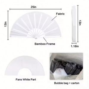 Abanico de Bambú Grande al por Mayor de Guansen, Abanico Chino para Danza de Kung Fu con Decoración Pintada, Modelo de Pintura China, Souvenir - Product Image 5