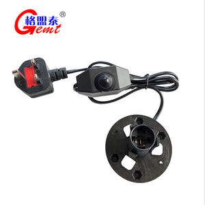 Cordon de lumière de sel de l'Himalaya britannique cordon d'alimentation secteur avec gradateur en ligne et câble de support de <span class=keywords><strong>lampe</strong></span> e14 interrupteur marche/arrêt gradateur de lumière - Product Image 6