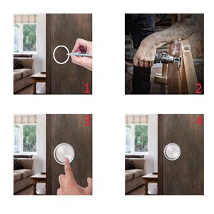 WEKIS Tiradores Modernos de Acero Inoxidable para Puertas Ocultas de Armarios y Cajones, Acabado Cromado, Fácil Instalación para Cocina - Product Image 5