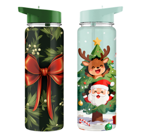 700ml Custom Printing Safe Eco-friendly Children's Plastic Outdoor Christmas Gift Sports Water <b>Bottle</b> With <b>Straw</b> - Product Image 4