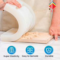 Caoutchouc de silicone de qualité alimentaire à catalyse platine, haute transparence, composé flexible pour la fabrication de moules, faible rétrécissement, résistance à la traction, DIY