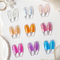 Gel de construction liquide pour nail art effet caméléon, brillant, coloré, UV, longue tenue, non toxique, haute qualité, vente en gros