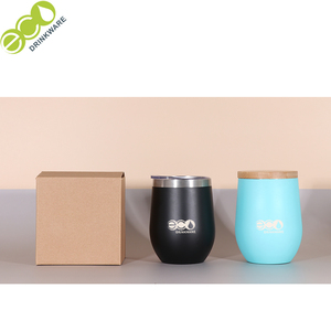 <span class=keywords><strong>Mug</strong></span> en acier inoxydable à double paroi isolé de 12 oz, sans minimum de commande, personnalisable, avec revêtement en poudre ou peint, avec couvercle en <span class=keywords><strong>bambou</strong></span>, sans danger pour les aliments - Product Image 5