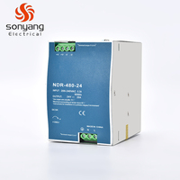 NDR-480W-24V ultra-mince Din Rail boîtier AC DC Module d'alimentation à découpage pour équipement électrique