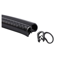 Joint d'étanchéité en caoutchouc EPDM en forme de U pour portière de voiture, bande de protection latérale pour réduction du bruit, étanche et anti-poussière