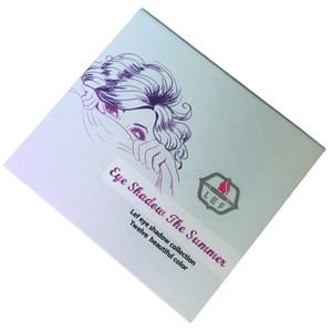 2025 Wholesale High-End Portable Magnetic Eyeshadow Palette Book 12 Colors Talc-Free Cardboard Gift Packaging Glossy Lamination - Product Image 3