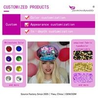 Chapeau de Capitaine en Résine avec Paillettes Diamantées, Style Punk, pour Fête, Festival de Musique, Burning Man, Halloween, Cosplay, Accessoire Unisexe pour Rave