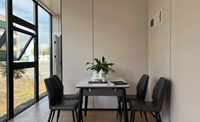 Maison de conteneur commerciale mobile détachable contemporaine de 20 pieds Bureau à domicile préfabriqué