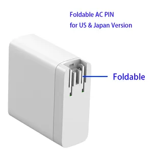 140W 100-240V Gan caricabatterie PD 3.1 140W UK US JP EU Plug Charger 140W Gan caricabatterie multifunzione da parete per Laptop per Macbook Pro