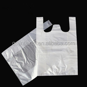 Recyclable Compostable Reusable Biodegradable <b>PLA</b> Material Carry T-Shirt Bags for Supermarket Exhibition Use Customizable Size - Product Image 6