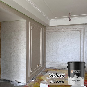 Peintures murales intérieures Wufushan, <span class=keywords><strong>latex</strong></span> <span class=keywords><strong>acrylique</strong></span> liquide, métal, velours, revêtement imperméable <span class=keywords><strong>pour</strong></span> bâtiment, application au pinceau ou au rouleau - Product Image 4