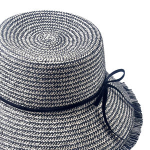 Chapeau <span class=keywords><strong>de</strong></span> <span class=keywords><strong>plage</strong></span> <span class=keywords><strong>Raphia</strong></span> naturel tissé à la main <span class=keywords><strong>de</strong></span> qualité supérieure pour femmes chapeau <span class=keywords><strong>de</strong></span> soleil pliable à large bord avec broderie <span class=keywords><strong>de</strong></span> Logo personnalisé - Product Image 3