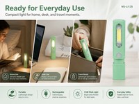 Senter Mini Zoom USB Type-C Pengisian Daya COB Lampu Samping Baterai Lithium Isi Ulang Lampu Berkedip Penggunaan Luar Ruangan ABS IP20