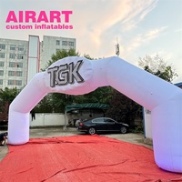 Arche de départ gonflable en tissu Oxford, Arche gonflable personnalisée pour compétitions sportives en plein air et festivals