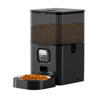 Vente en gros directe Distributeur automatique de nourriture pour animaux de compagnie intelligent avec contrôle à distance par application WIFI, programmation de l'alimentation quantitative, blanc et noir