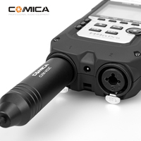 Microphone cravate filaire cardioïde COMICA XLR avec boîtier en alliage d'aluminium et plastique, super blindage, réponse en fréquence 60Hz-20kHz