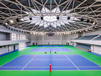 Structure en acier personnalisable pour gymnases, arènes sportives, salles et stades modernes, à usage scolaire, public et commercial, préfabriquée Sunwinvista