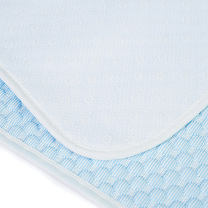 Tapis rafraîchissant d'été pour animaux de compagnie, bleu clair, en soie glacée, pour chiens et chats - Product Image 3