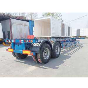 ZW Group 3 Ejes 40 pies Esqueleto Semi Remolque Contenedor Chasis Esqueleto Camión Remolque para el mercado de Dubai - Product Image 5