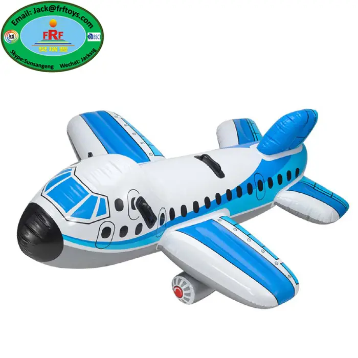 Summer Party Promotion Inflatable Airplane Pool Rider Float