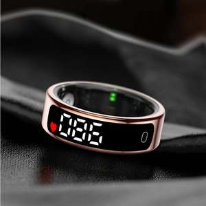 Bague intelligente étanche avec écran pour hommes et femmes, podomètre, affichage des calories/du temps, moniteur de fréquence cardiaque/du sommeil, <span class=keywords><strong>batterie</strong></span> longue durée - Product Image 5