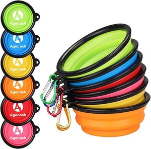 Bol pour chien Bols pour animaux de compagnie Produits les plus vendus Chien en silicone pliable pour chien Bouteille d'eau Sac d'opp en silicone pliable Poo <span class=keywords><strong>Rano</strong></span> 4 TPE - Product Image 1