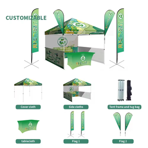 Carpas Plegables Personalizadas <span class=keywords><strong>para</strong></span> Exteriores con Marco <span class=keywords><strong>de</strong></span> Aluminio <span class=keywords><strong>de</strong></span> 10x10 pies, Carpas Publicitarias <span class=keywords><strong>para</strong></span> Ferias Comerciales y Eventos - Product Image 5