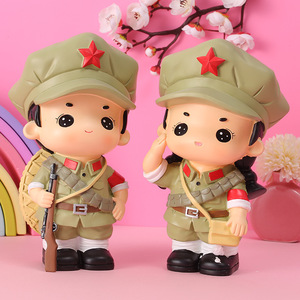 Figurines de l'Armée Rouge Yu Mo en résine, décoration artisanale pour la maison, figurines d'action militaires, cadeau de collection - Product Image 3