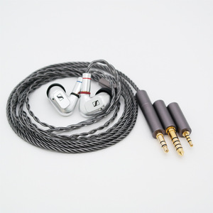 สายสัญญาณเสียงความเที่ยงตรงสูง MMCX ชุบเงิน 3 ใน 1 ปลั๊กแบบเปลี่ยนได้สำหรับ IE300 IE600 IE900 - Product Image 4