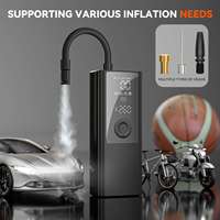 Modern Portable Car Tire Inflator-Handheld Emergency Air Compressor Pump 4000mAh Battery for Car Household Use Digital Gauge LED