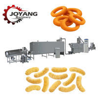 Ligne de production d'extrudeuses pour snacks soufflés au maïs 150-500 kg/h, machine de traitement des aliments soufflés à double vis en acier inoxydable