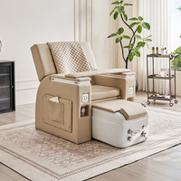 Fauteuil de pédicure électrique de luxe avec dossier unique, bain de pieds à remous et équipement de salon de beauté