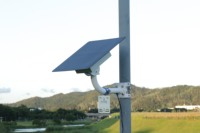 Panel Solar Monocristalino de 40W, Batería LiFePO4 de 45Ah, Controlador de Carga Solar MPPT Mejorado, Soporte de Gancho Curvo para Cámara de Seguridad