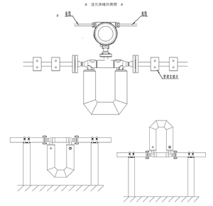 Débitmètre massique numérique Coriolis en U en acier inoxydable personnalisable, compatible OEM, pour la mesure du gaz, de l'air, de l'huile et de l'eau MDW600 Krohne Flo - Product Image 3
