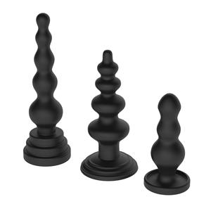 Tapón Anal de Silicona de 3 Tipos con Base de Succión Fuerte - Product Image 1