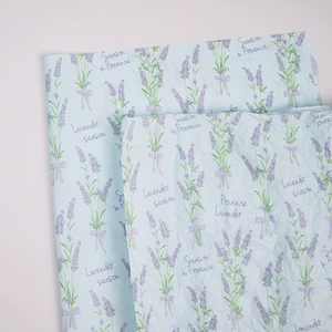 Rollo de papel de seda con diseño de flor de lavanda, ecológico, con impresión digital, para regalos, manualidades y embalaje, para bricolaje. - Product Image 2