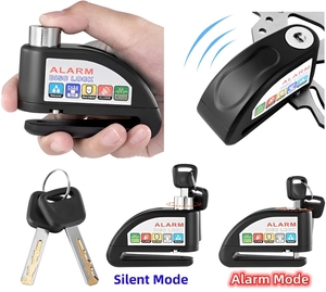 Verrou de frein à disque antivol Briviga en alliage de zinc avec alarme 110 dB à volume élevé <span class=keywords><strong>pour</strong></span> vélos de route et <span class=keywords><strong>VTT</strong></span> - Product Image 2