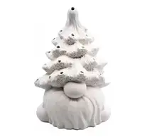 Bisque Keramische Kerst Gordon Van De Bos Gnome Lantaarn-Verf Uw Eigen Gnome-Rific Keramische Aandenken