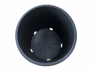 Black Plastic Flower <b>Pots</b> <b>with</b> <b>Drainage</b> Holes for Indoor <b>Plants</b> Home Garden Use Modern Style 5 Gallon Container <b>Pot</b> Set - Product Image 4