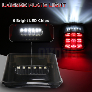 <span class=keywords><strong>Feu</strong></span> arrière <span class=keywords><strong>LED</strong></span> OVOVS super lumineux avec clignotant et lentille fumée pour Harley Road King Electra Glide Street - Product Image 5