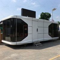 Maison mobile intelligente de parc extérieur Guose, maison en capsule de 40 pieds, maisons préfabriquées modernes de luxe