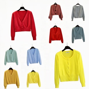 Cárdigan de Punto con Bloques de Color para Mujer, Diseño Personalizado OEM ODM, con Cierre y Rayas en Contraste - Product Image 6