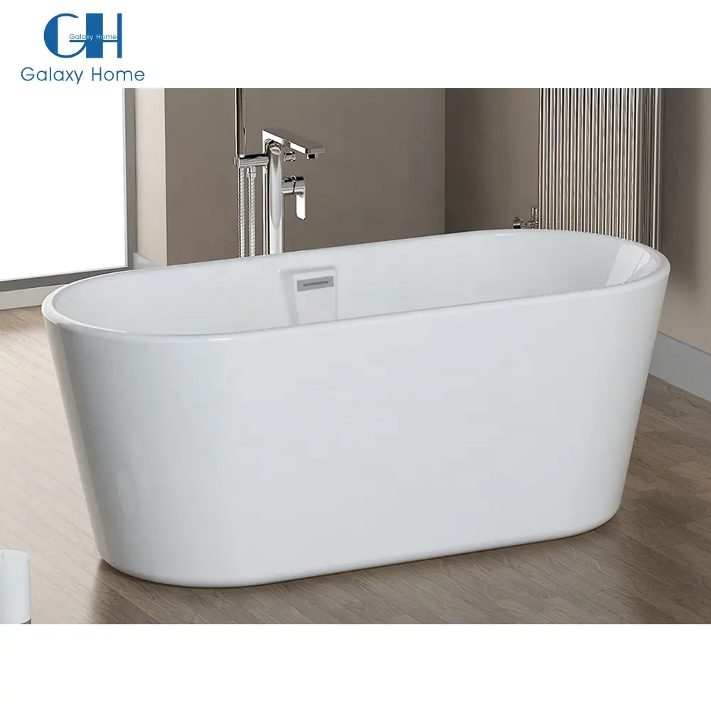 Custom Large Bathroom Shower Product Free Standing Bathtubs Indoor Deep Soaking Acrylic Bath Tub For Adults